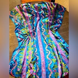 Winlar Kaftan Blue Purple & Green